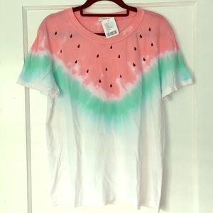 Watermelon tie dye t shirt
